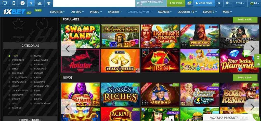 cassino 1xbet apostas