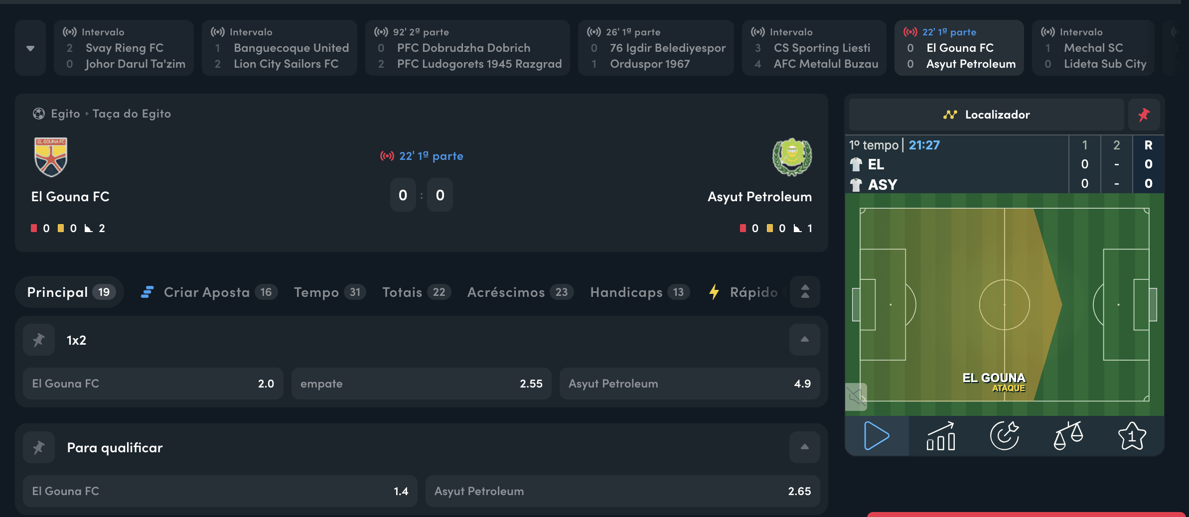 Sessão de apostas ao vivo na Blaze