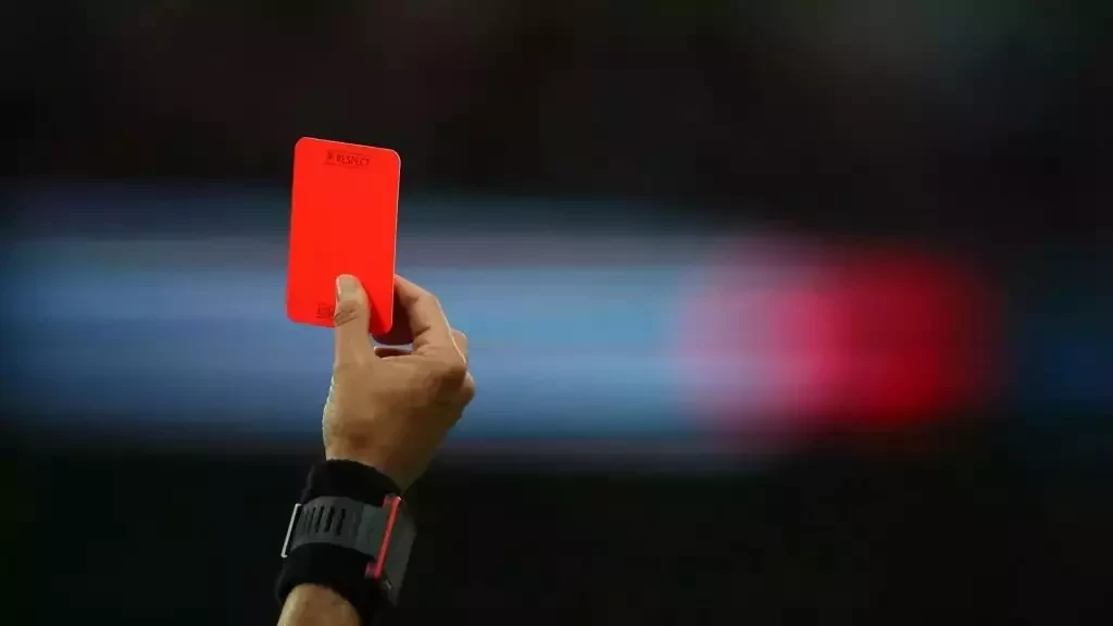cartão vermelho