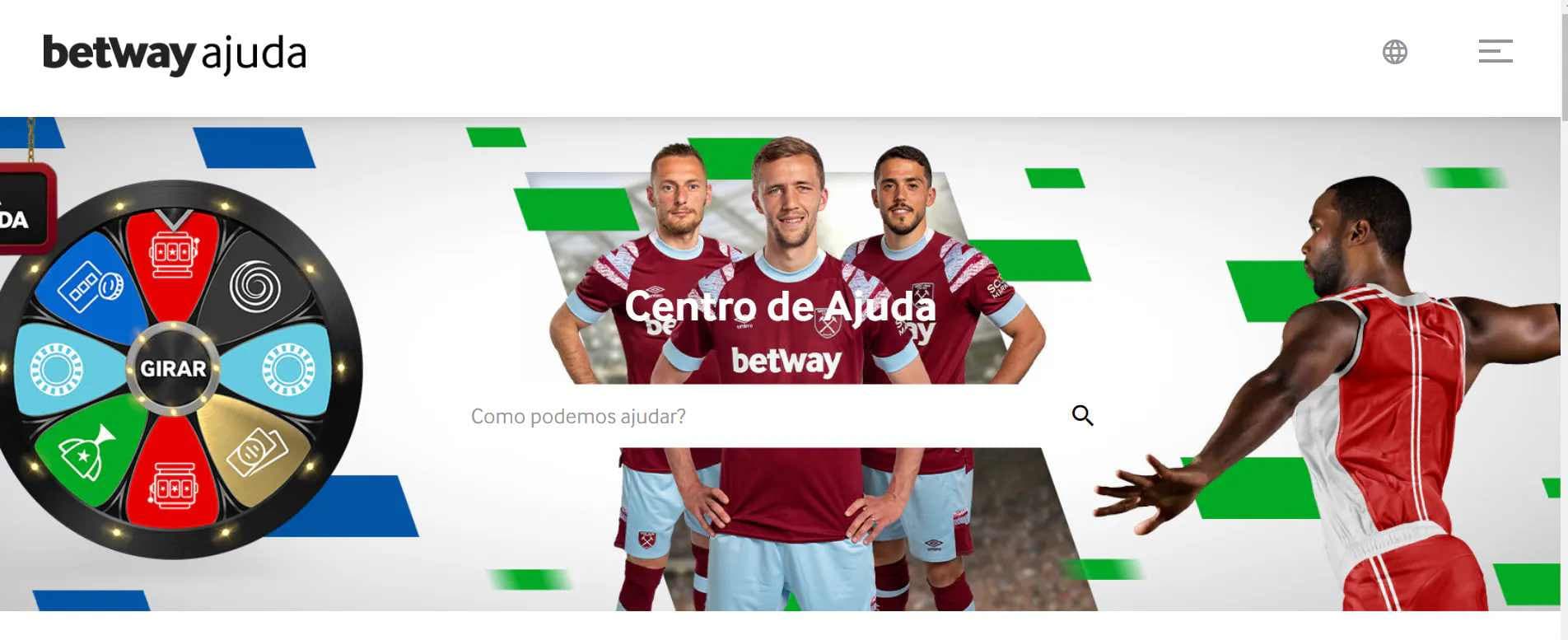 suporte da betway