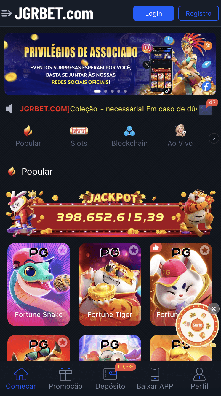 Página inicial da Jgrbet, um cassino online que não é confiável e não paga seus jogadores.
