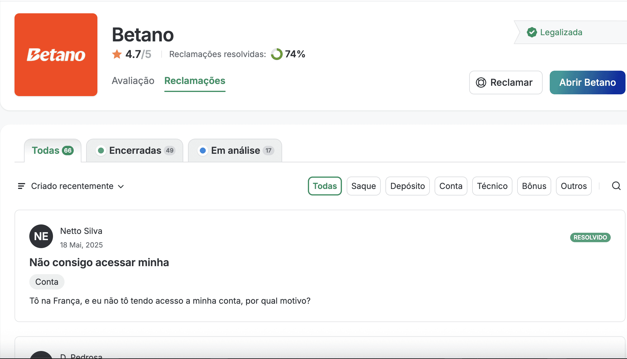 Nossa seção de Ajuda da Betano.