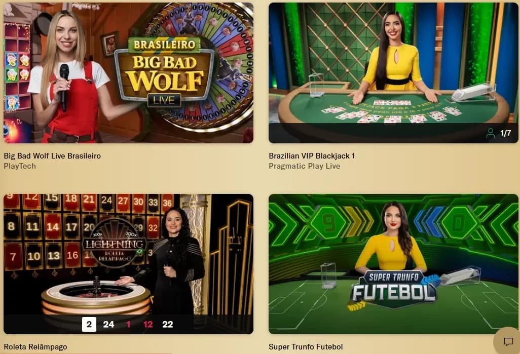 salas brasileiras no cassino ao vivo na betmgm
