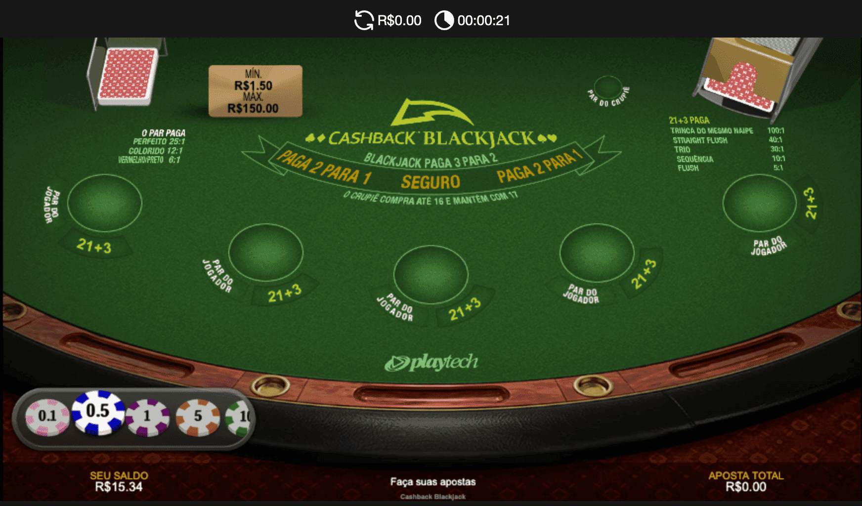 Blackjack Cashback