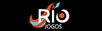 logo rio jogos na cor branca laranja e azul