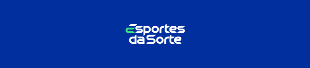 fundo azul escuro com logo da esportes da sorte