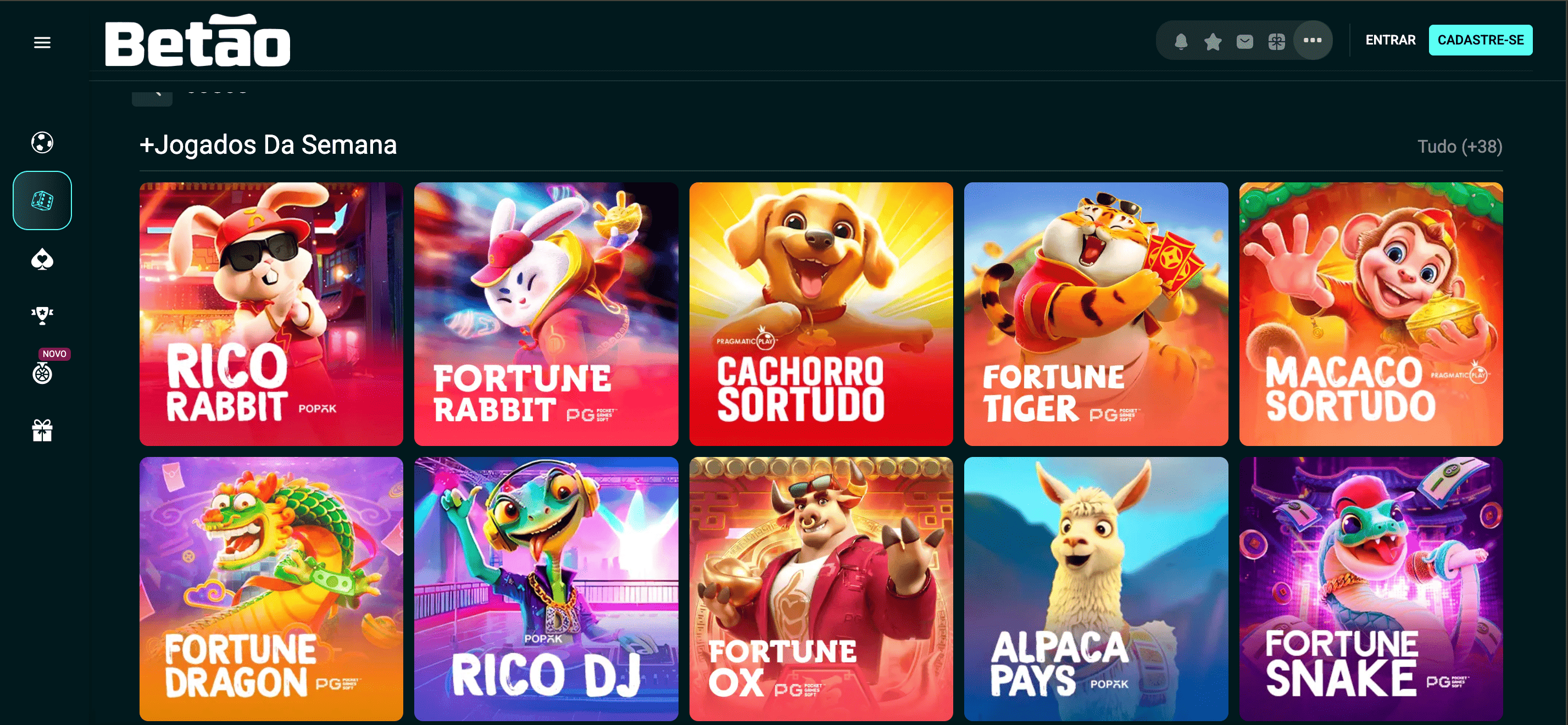 Página de Cassino da Betão Bet