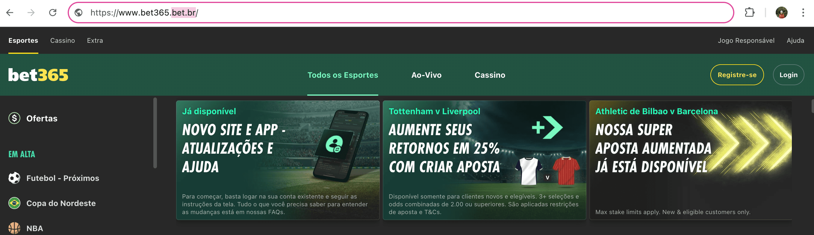 dominio bet br na Bet365