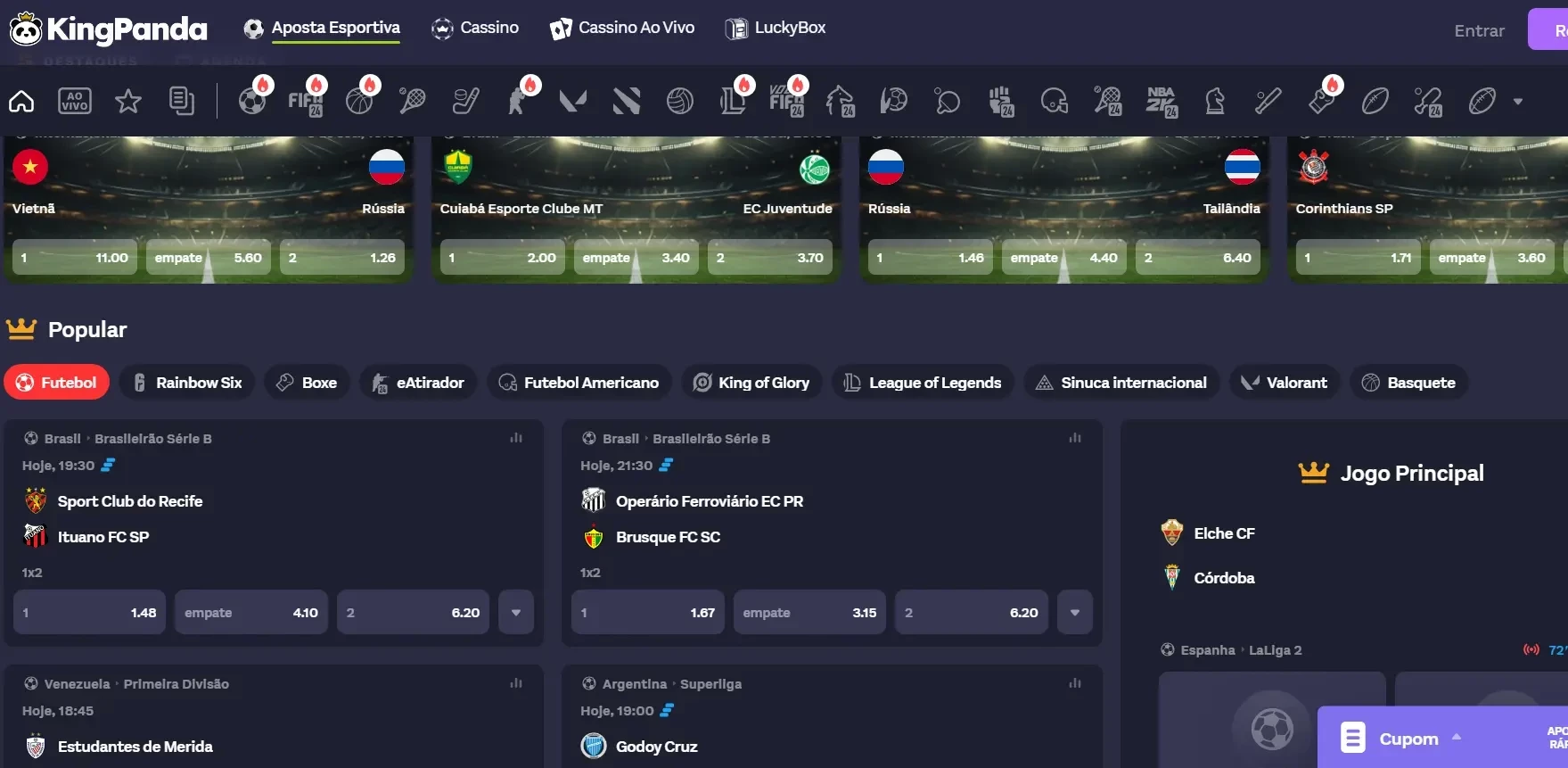 esportes kingpanda