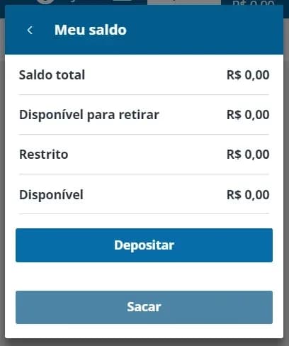 tela de saque na sportingbet