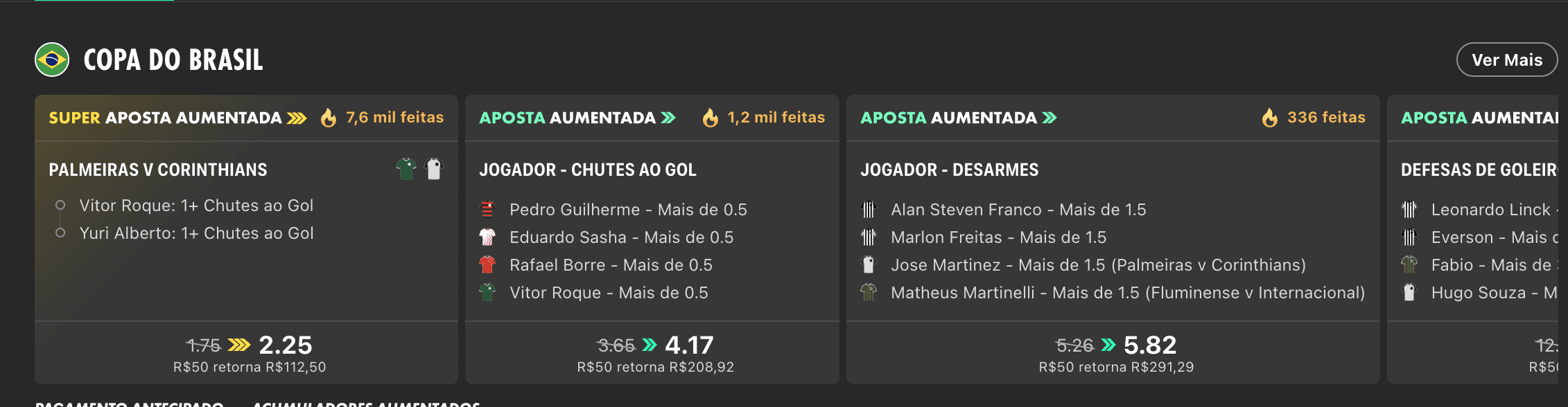 Aposta Aumentada na Bet365
