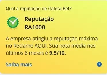 nota da galerabet no reclame aqui