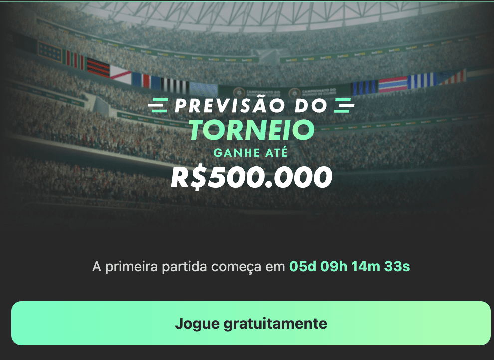 Previsão do Torneio - Bet365
