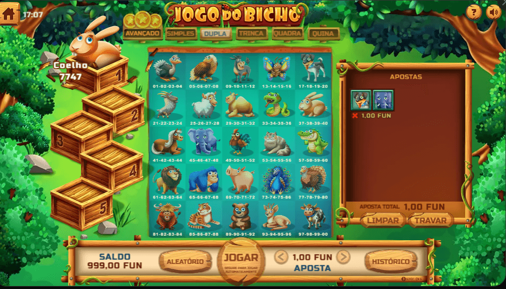 tela do jogo do bicho na betboom