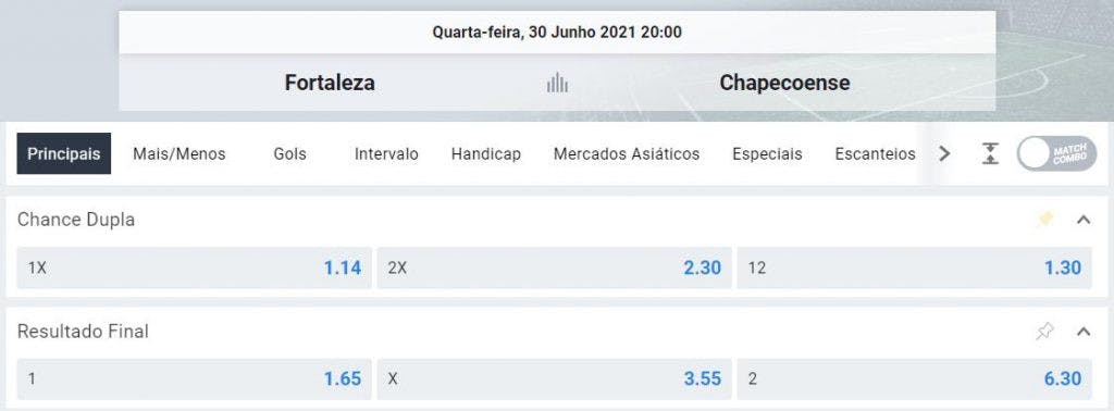 comparacao odds dupla chance