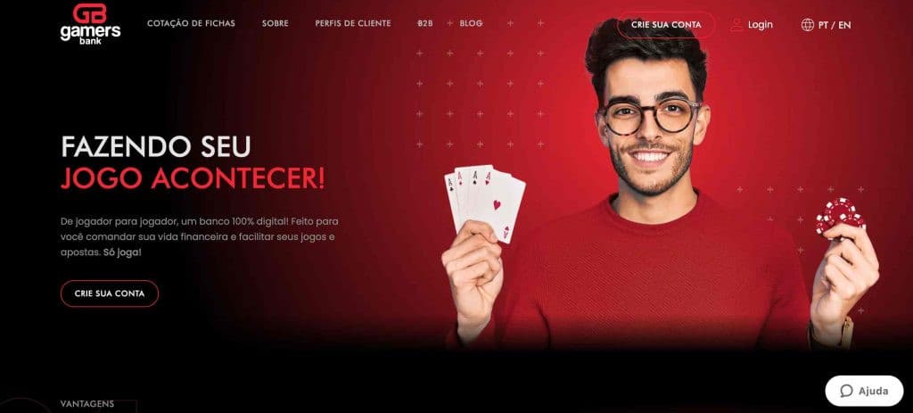 Página inicial do GamersBank