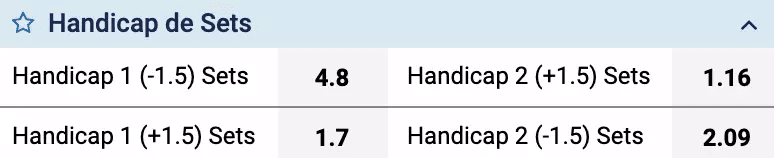 handicap tênis