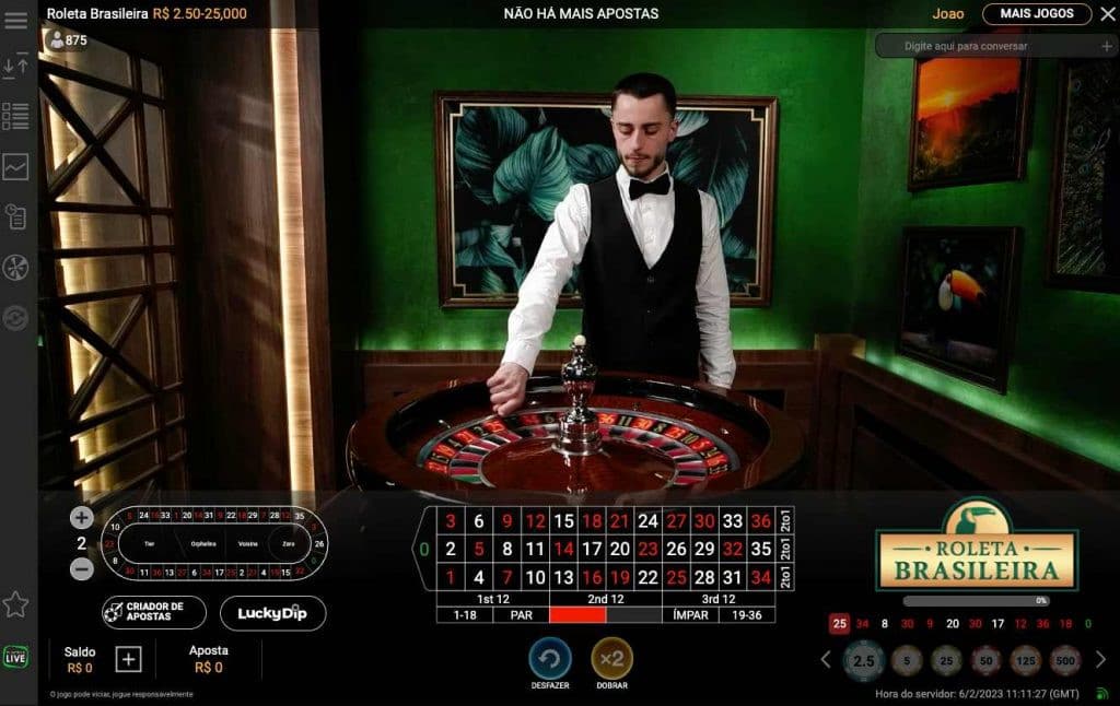 Roleta Brasileira na Bet365