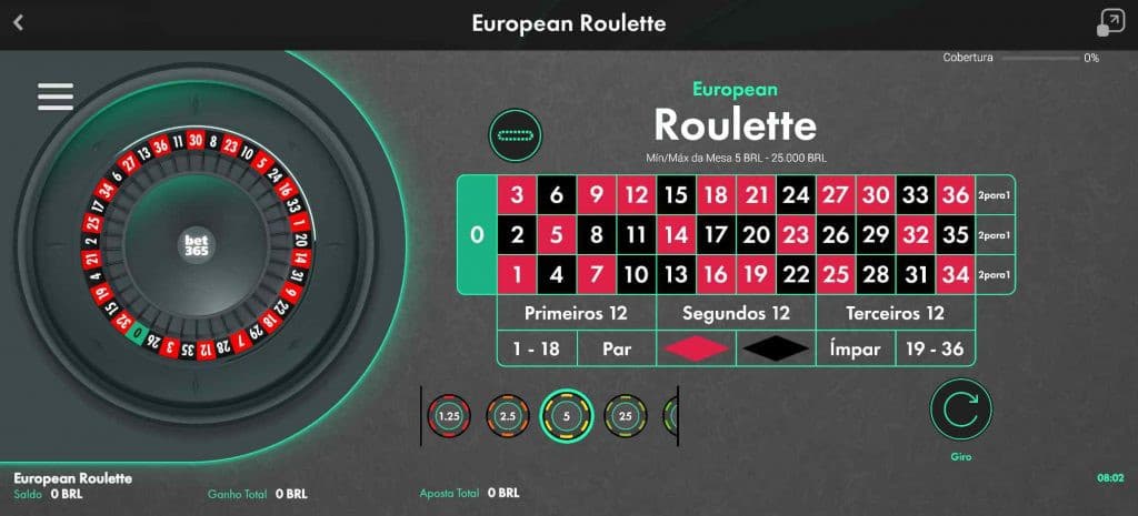 Roleta Europeia Bet365