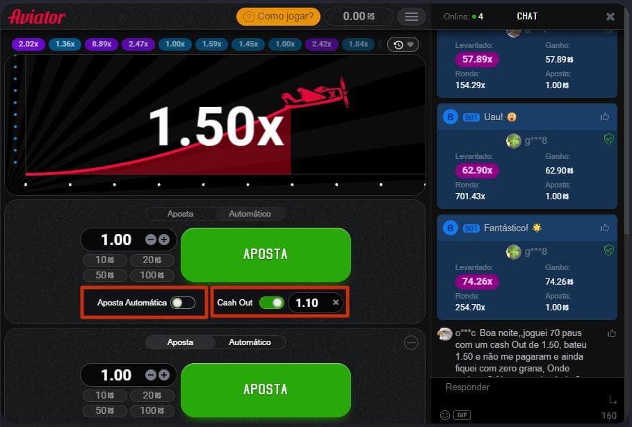 betmotion aviator cashout automático