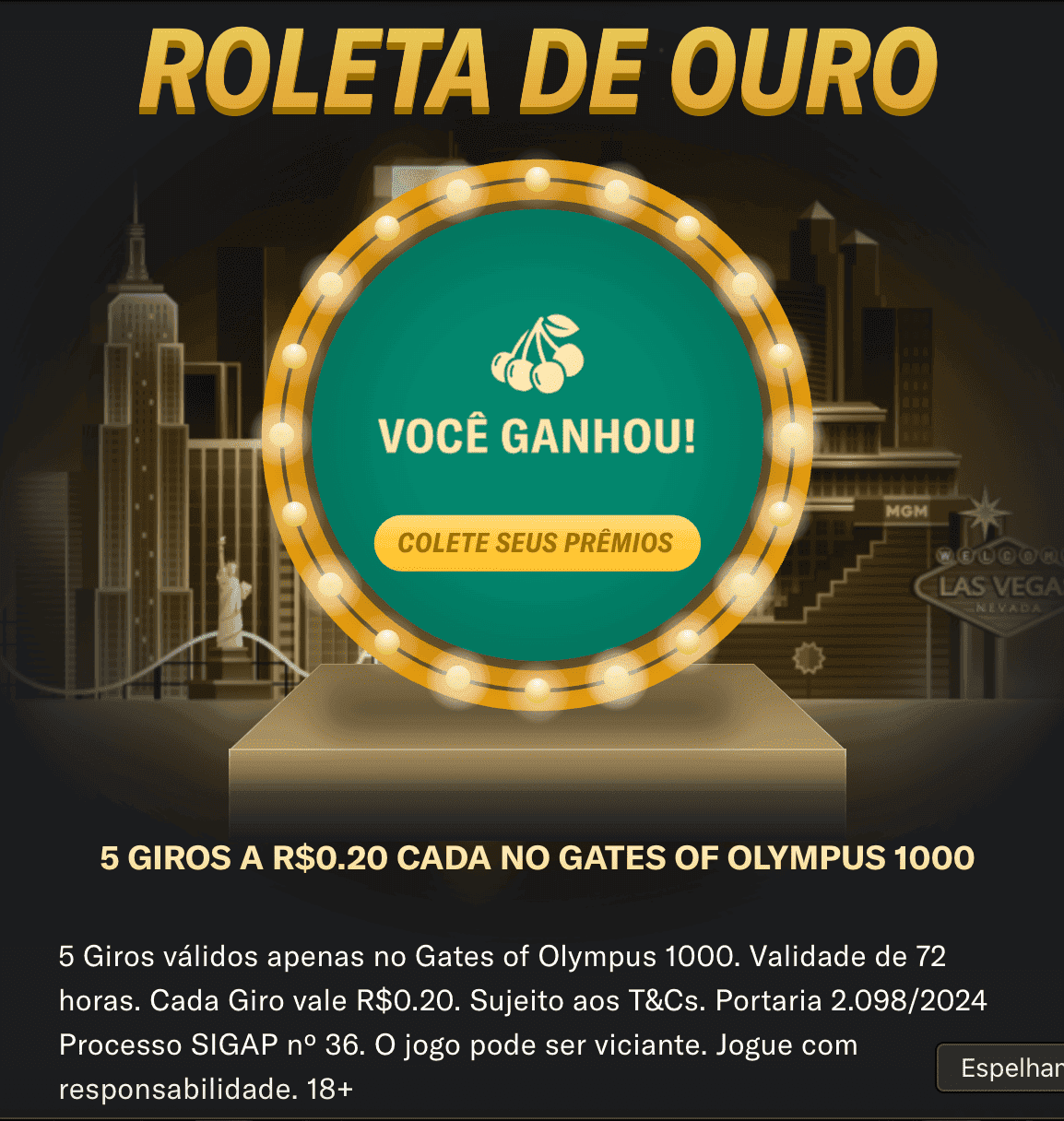 Roleta de Ouro na BetMGM