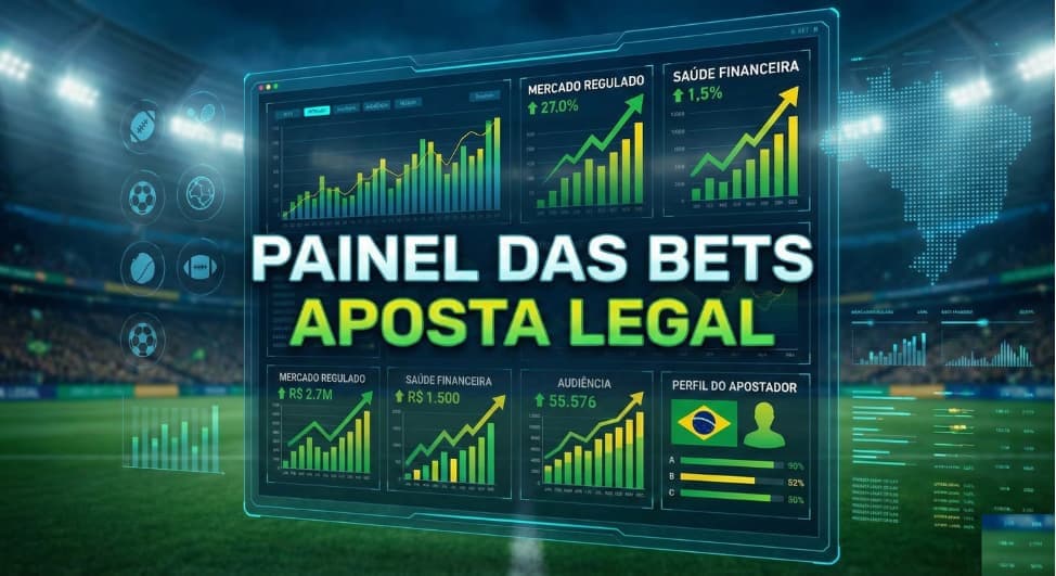 Aposta Legal lança Painel das Bets monitore o mercado Um ano após o início da regulamentação das apostas esportivas e jogos online no Brasil, o mercado das bets atinge patamares inimagináveis, ult.jpg